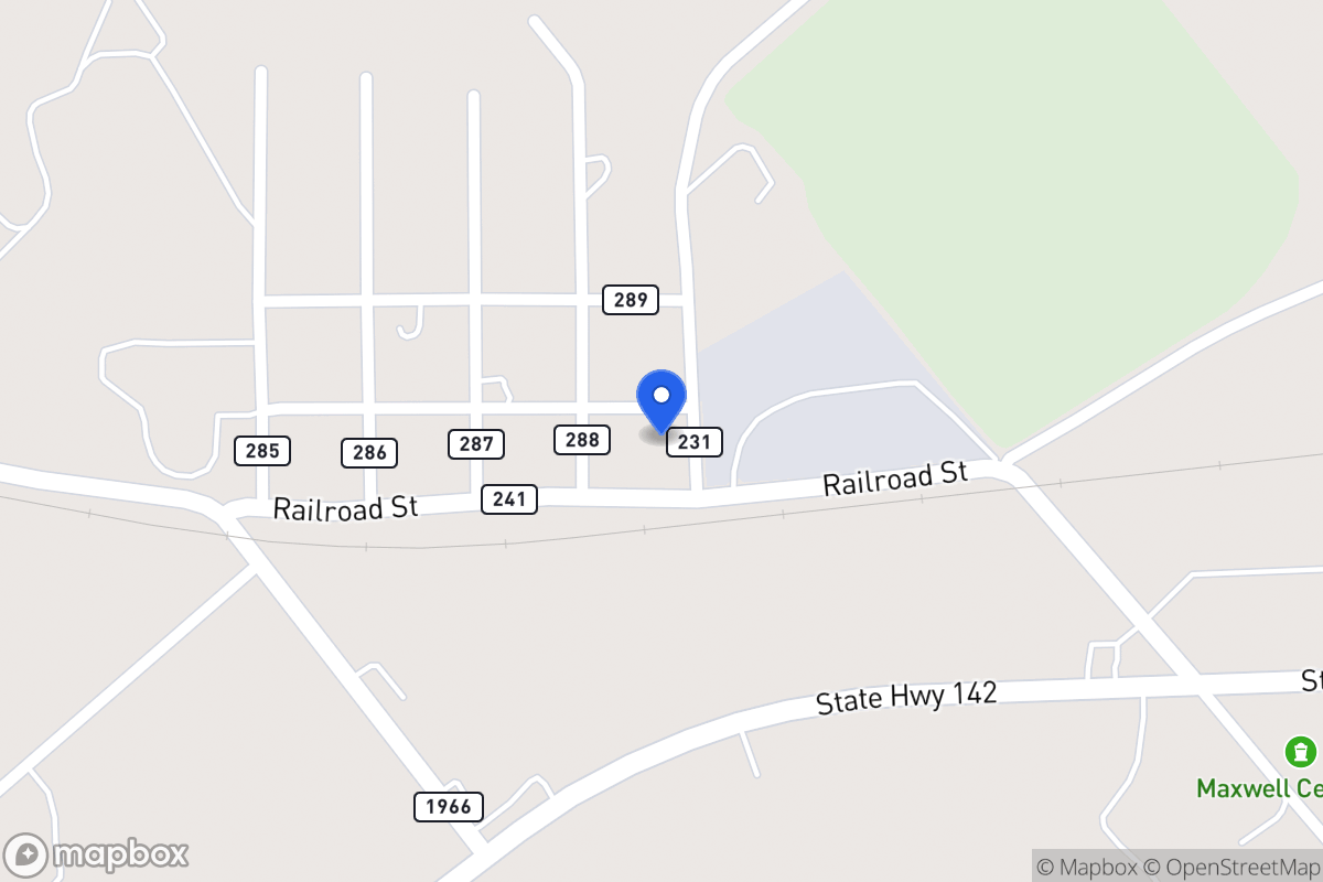 Map of 55  Fifth St, Maxwell, Tx 78656, Maxwell