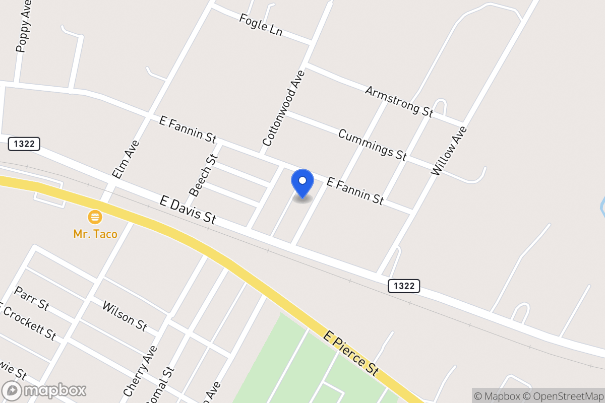 Map of 153  Ivy Ave, Luling, Tx 78648, Luling