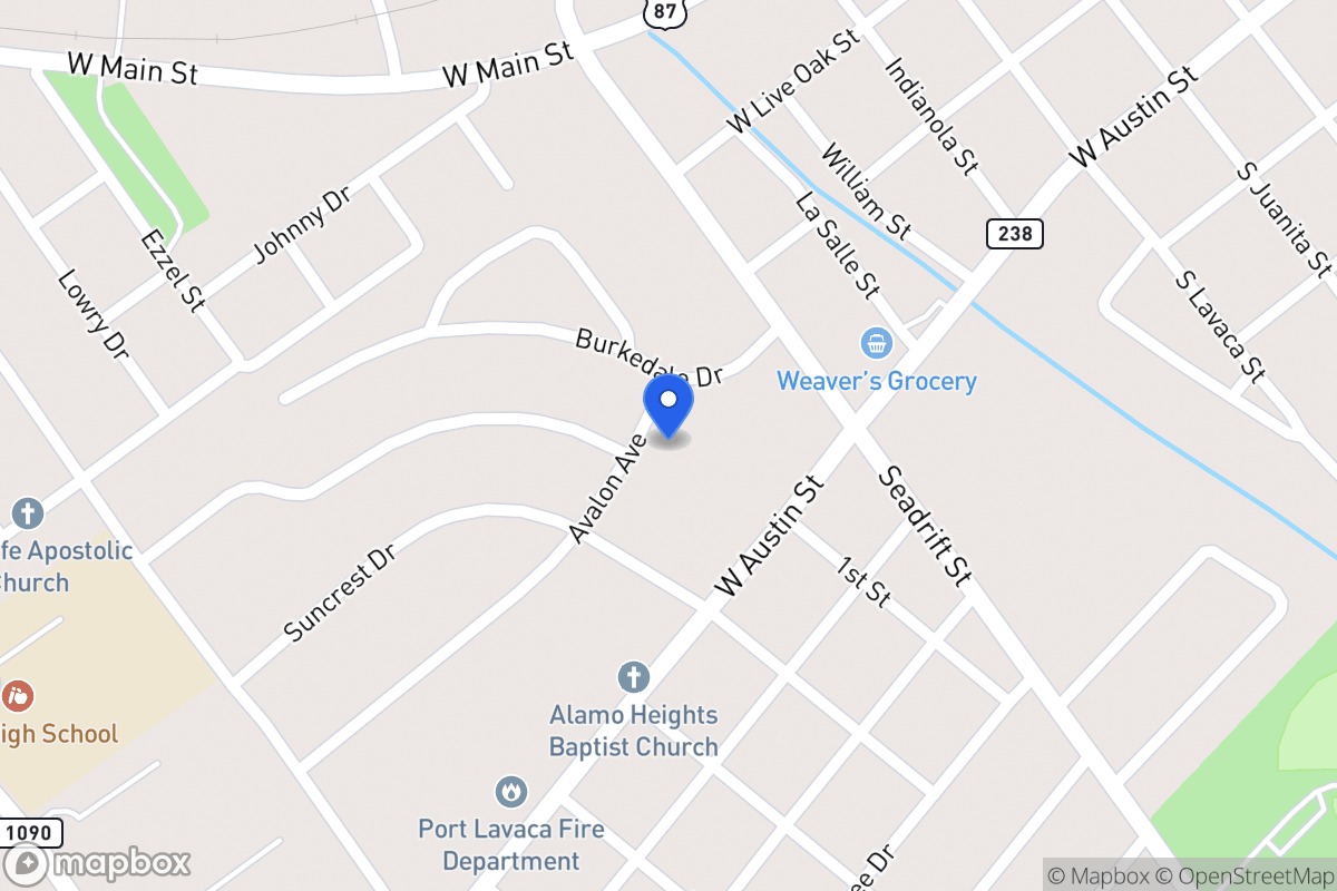 Map of 1310  Avalon Ave, Port Lavaca, Tx 77979, Port Lavaca