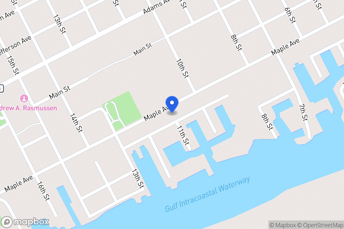 Map of 1014 W Commerce St, Port Oconnor, Tx 77982, Port Oconnor