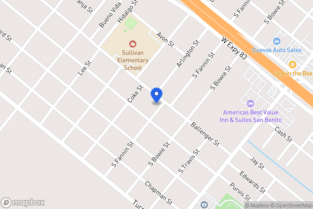 Map of 401   Ballenger St, San Benito, Tx 78586, San Benito