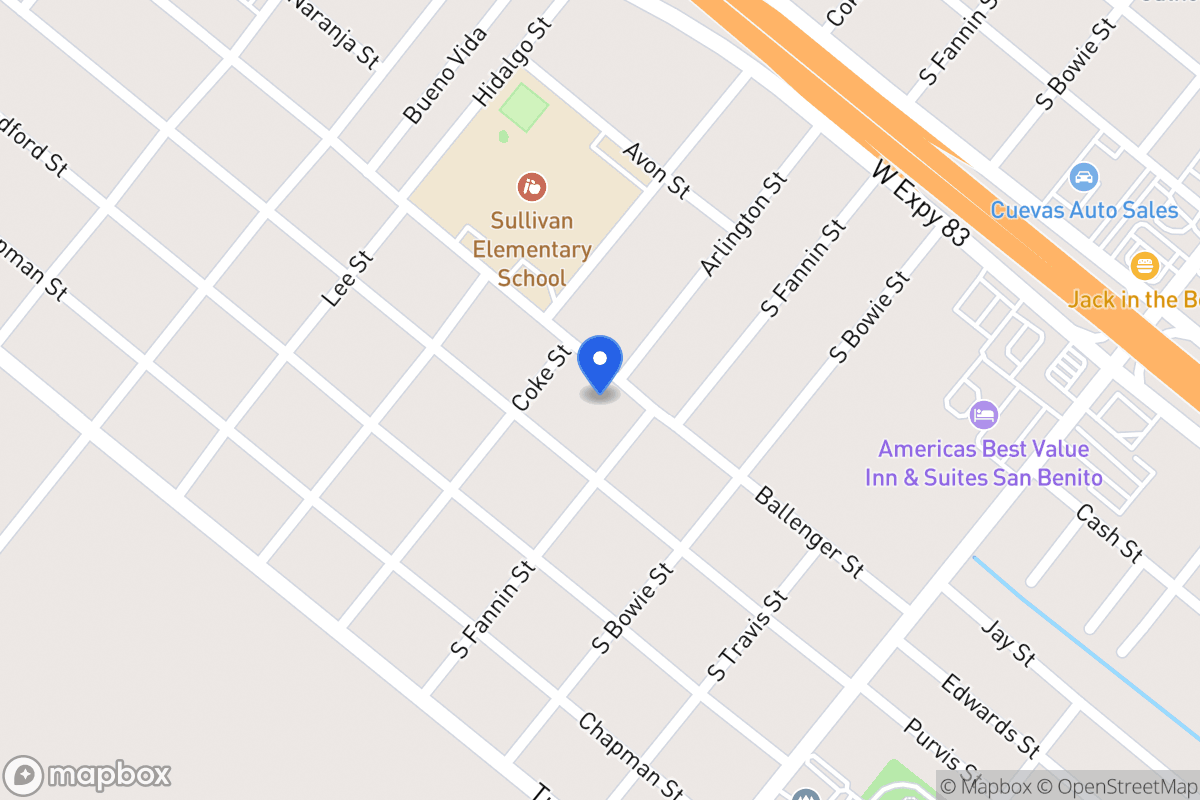 Map of 421   Ballenger St, San Benito, Tx 78586, San Benito