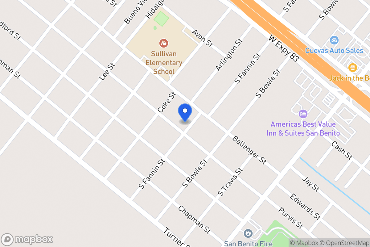 Map of 400   Wentz St, San Benito, Tx 78586, San Benito