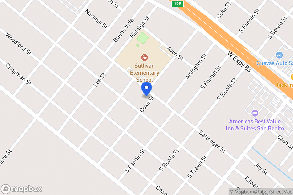Map of 501   Ballenger St, San Benito, Tx 78586, San Benito