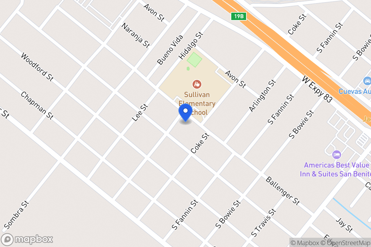 Map of 541   Ballenger St, San Benito, Tx 78586, San Benito