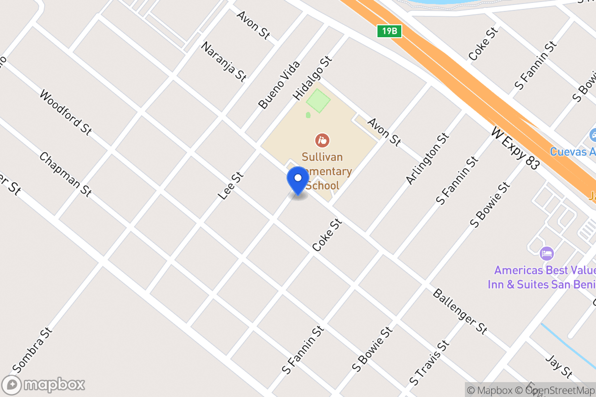 Map of 597   Ballenger St, San Benito, Tx 78586, San Benito