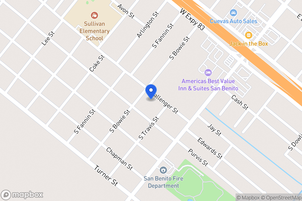 Map of 251   Ballenger St, San Benito, Tx 78586, San Benito