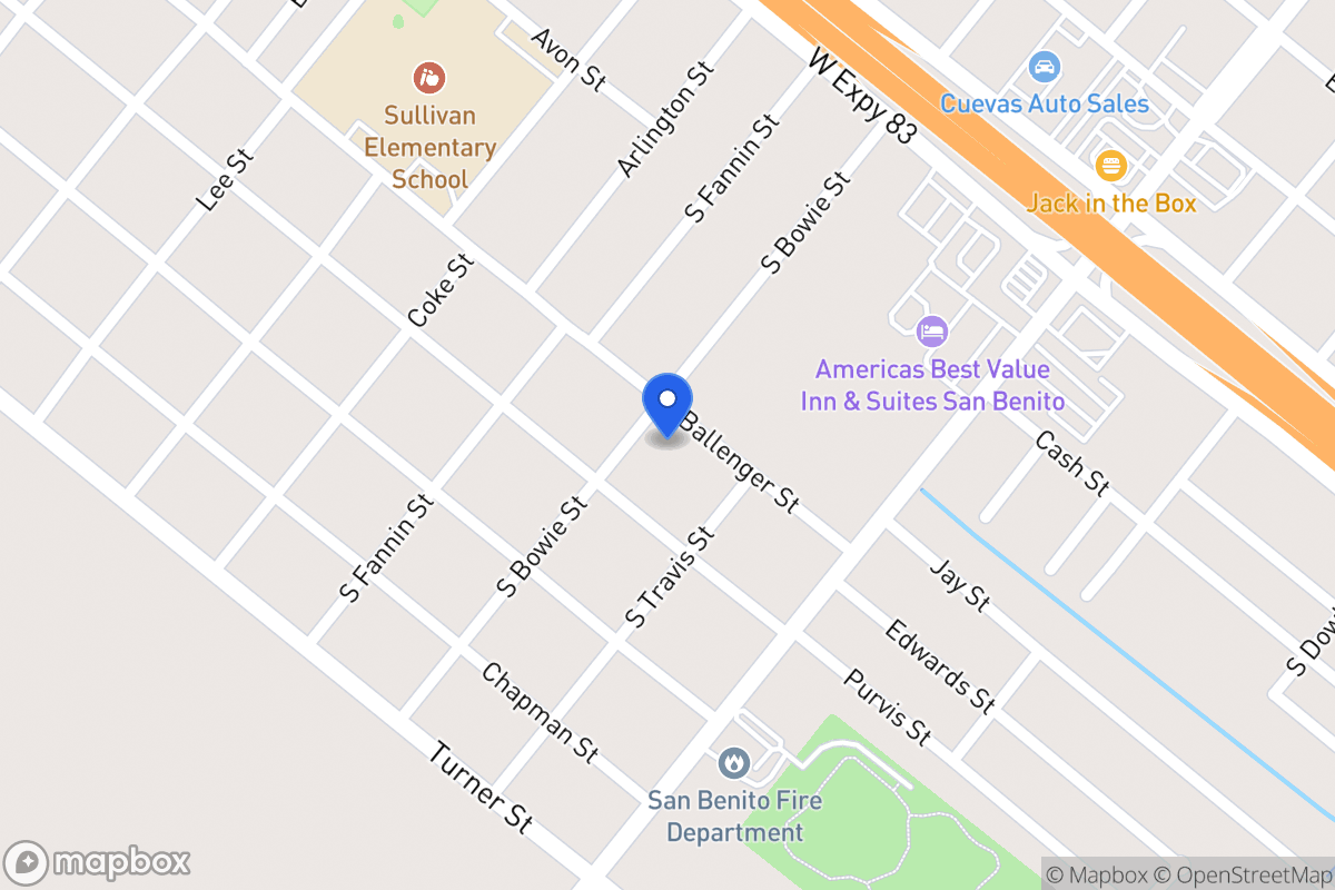 Map of 241   Ballenger St, San Benito, Tx 78586, San Benito