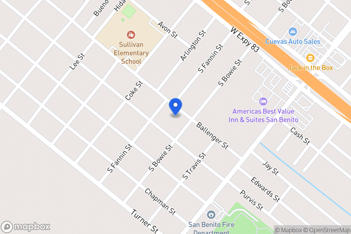 Map of 335   Ballenger St, San Benito, Tx 78586, San Benito