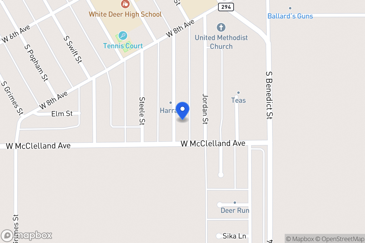 Map of 837  Texas , White Deer, Tx 79097, White Deer