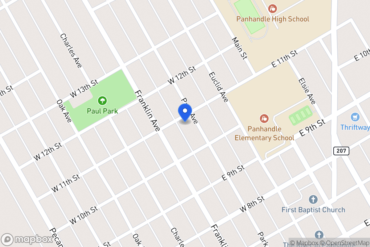 Map of 1011  Park , Panhandle, Tx 79068, Panhandle