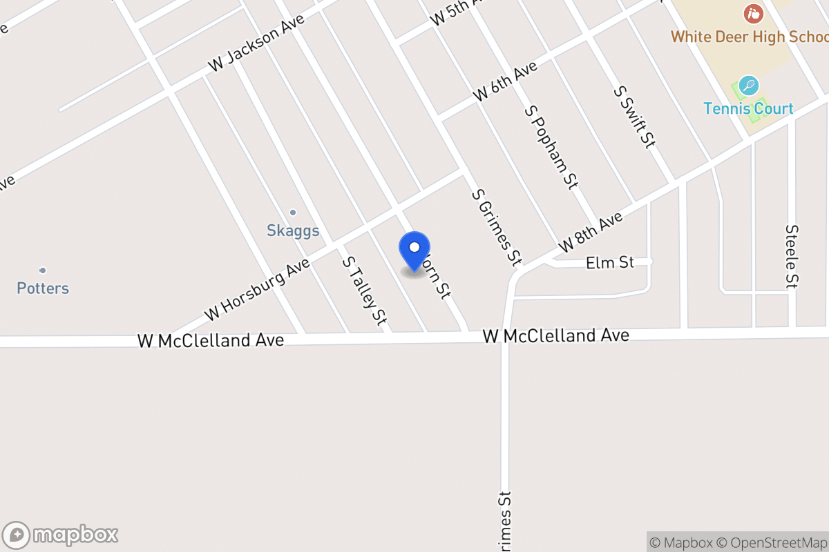Map of 720  Horn , White Deer, Tx 79097, White Deer