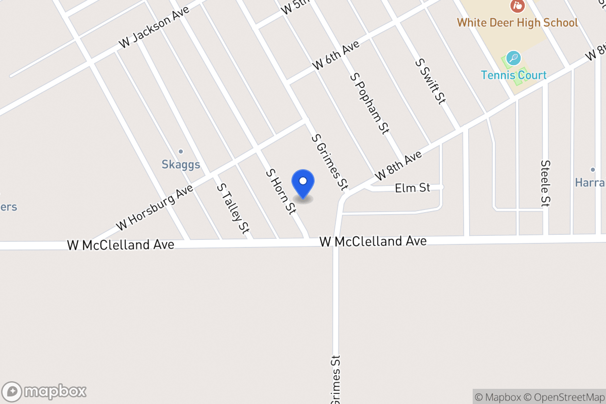 Map of 709  Horn , White Deer, Tx 79097, White Deer