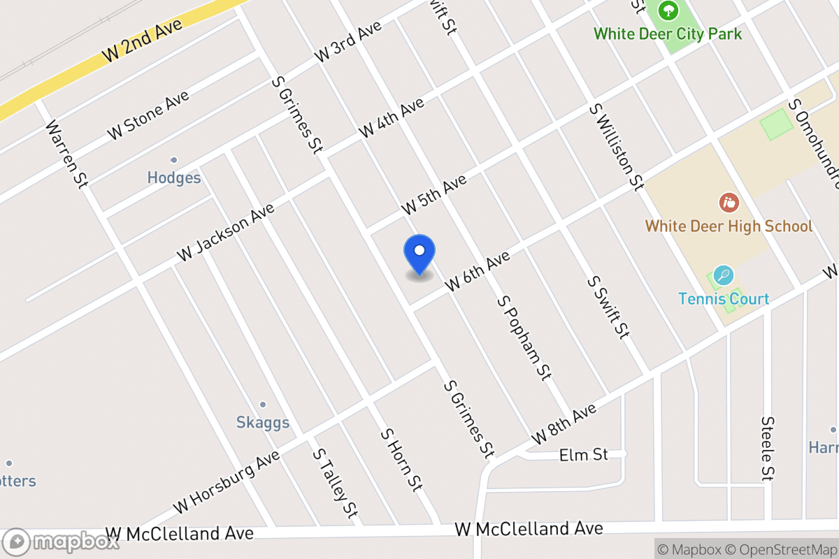 Map of 608 W 6th , White Deer, Tx 79097, White Deer