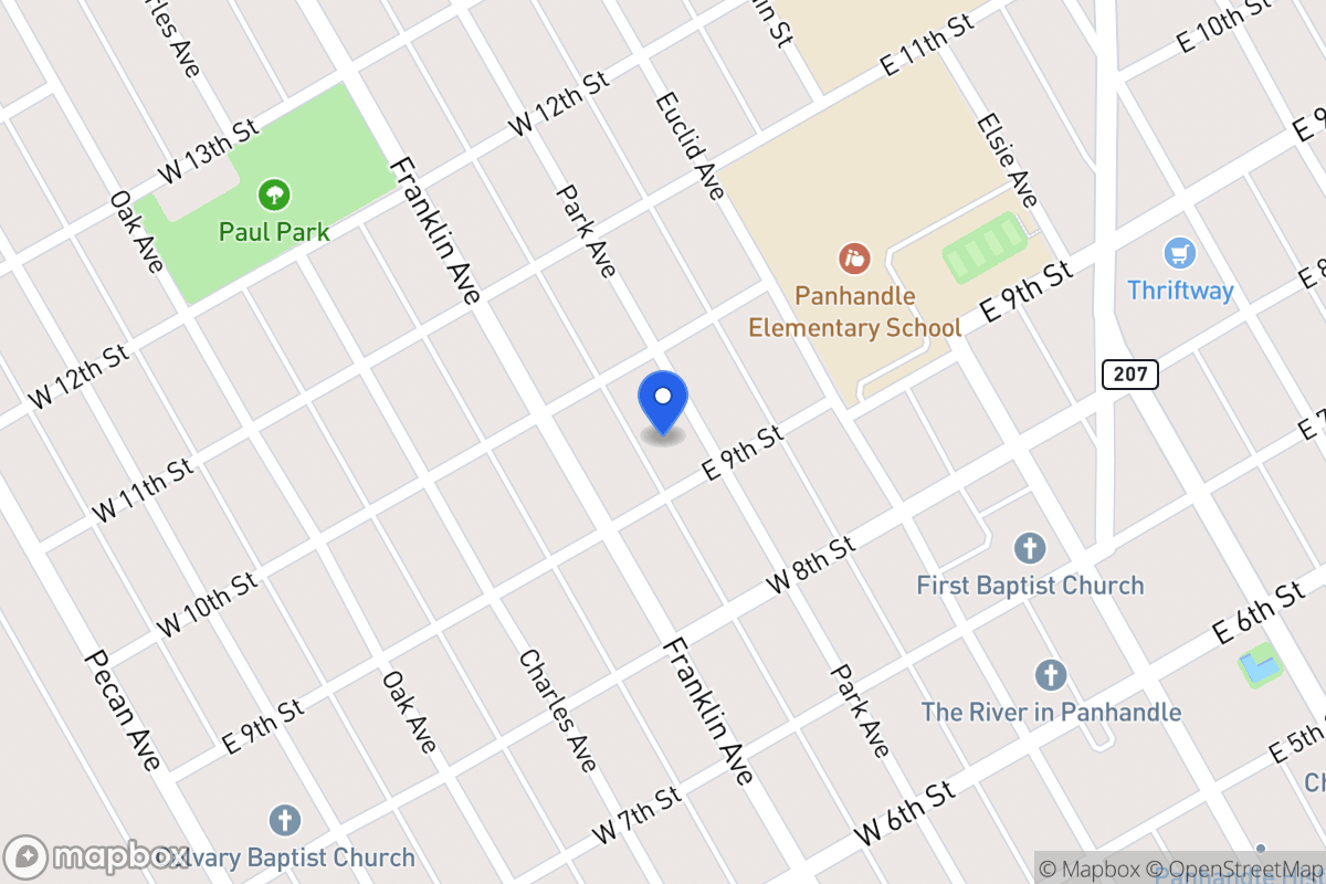 Map of 903  Park , Panhandle, Tx 79068, Panhandle