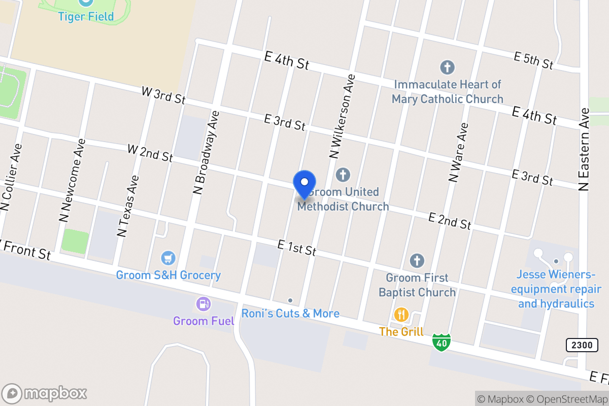Map of 111  Wilkerson , Groom, Tx 79039, Groom