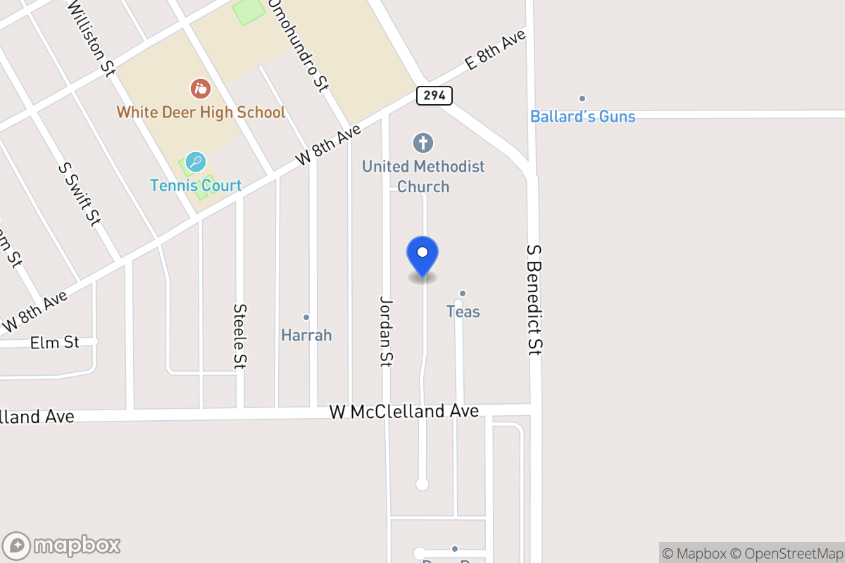 Map of 823  Jordan , White Deer, Tx 79097, White Deer