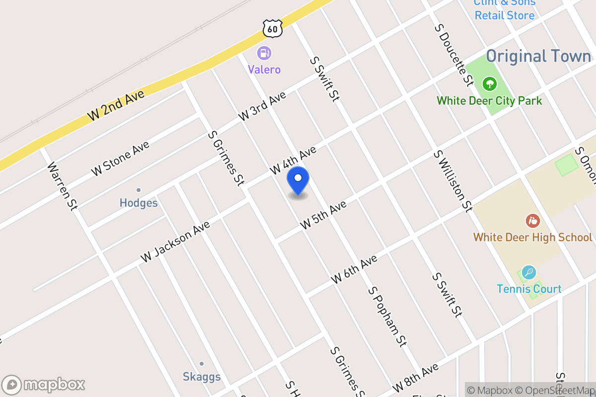 Map of 406  Popham , White Deer, Tx 79097, White Deer