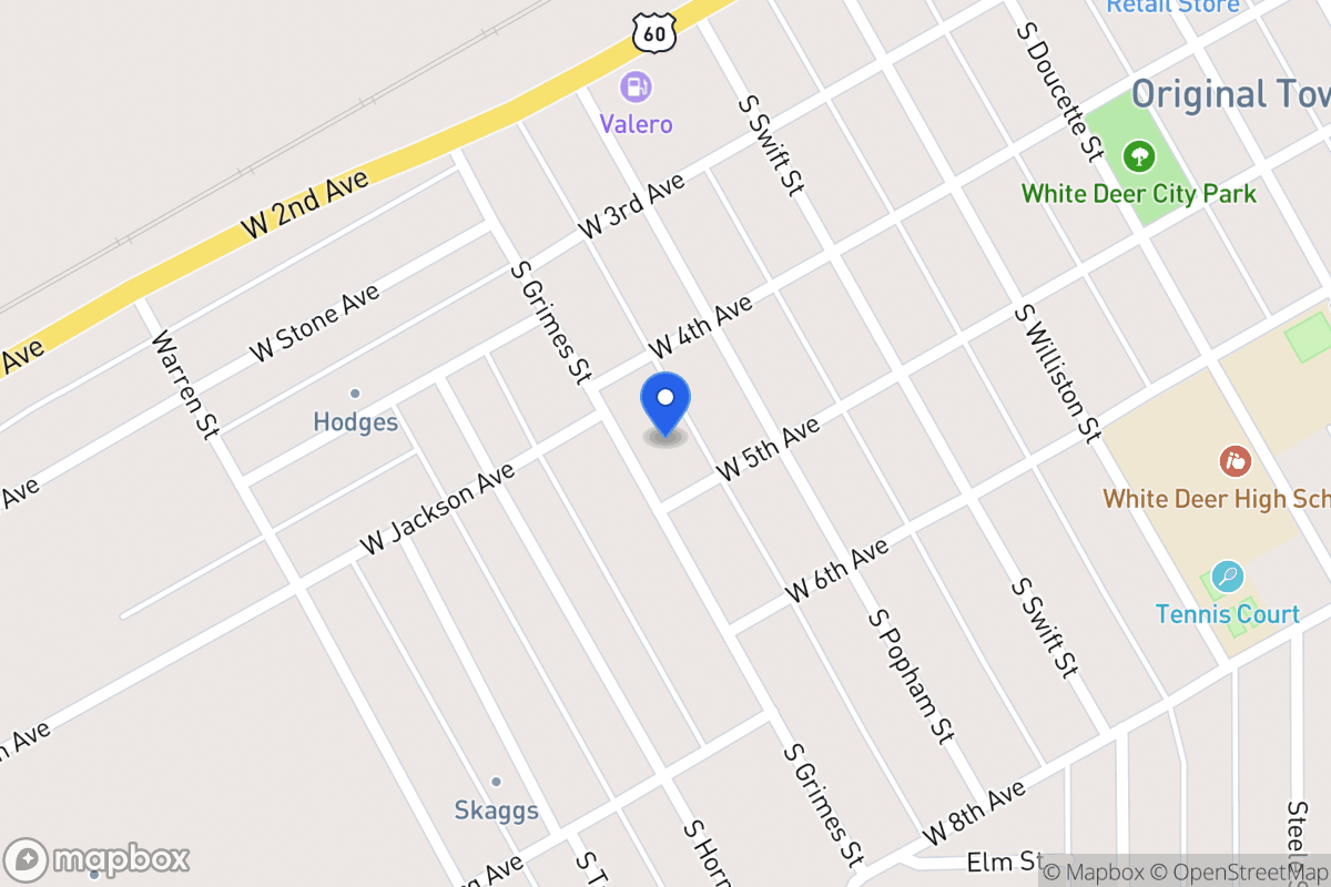 Map of 409  Grimes , White Deer, Tx 79097, White Deer