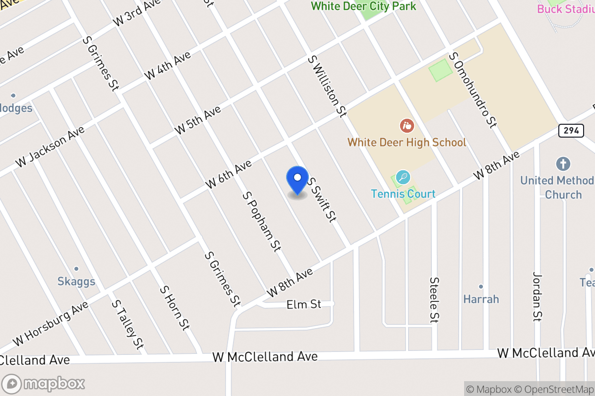 Map of 610  Swift , White Deer, Tx 79097, White Deer