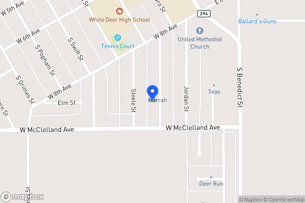 Map of 832  Texas , White Deer, Tx 79097, White Deer