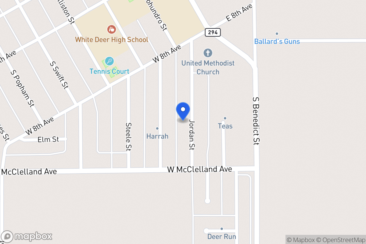 Map of 828  Jordan , White Deer, Tx 79097, White Deer