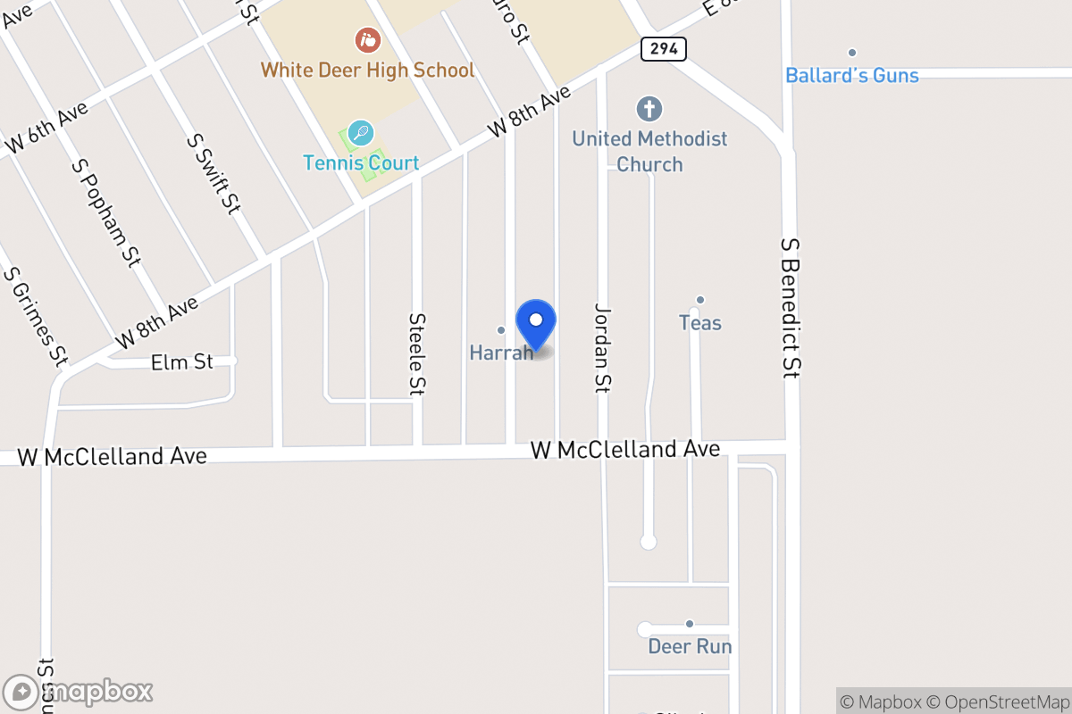 Map of 835  Texas , White Deer, Tx 79097, White Deer