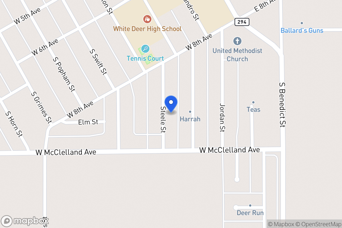 Map of 819  Steele , White Deer, Tx 79097, White Deer