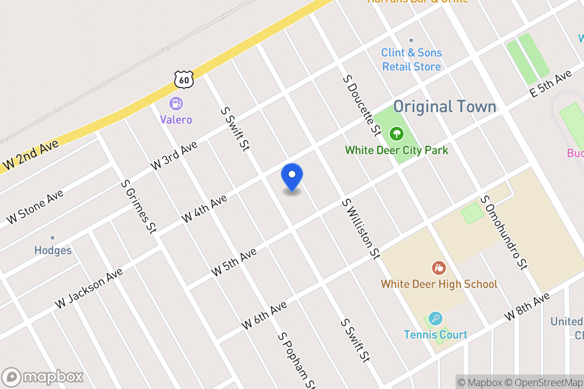 Map of 405  Swift , White Deer, Tx 79097, White Deer