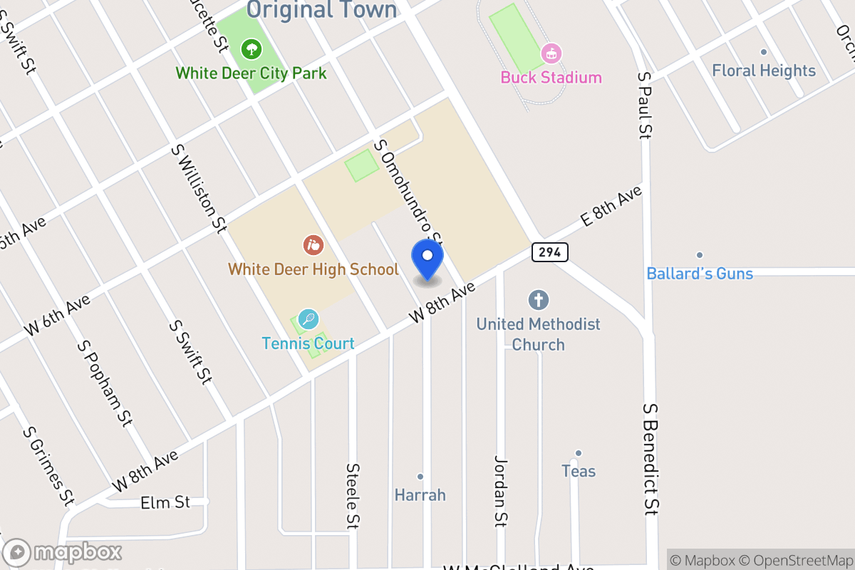 Map of 200 W 8th , White Deer, Tx 79097, White Deer