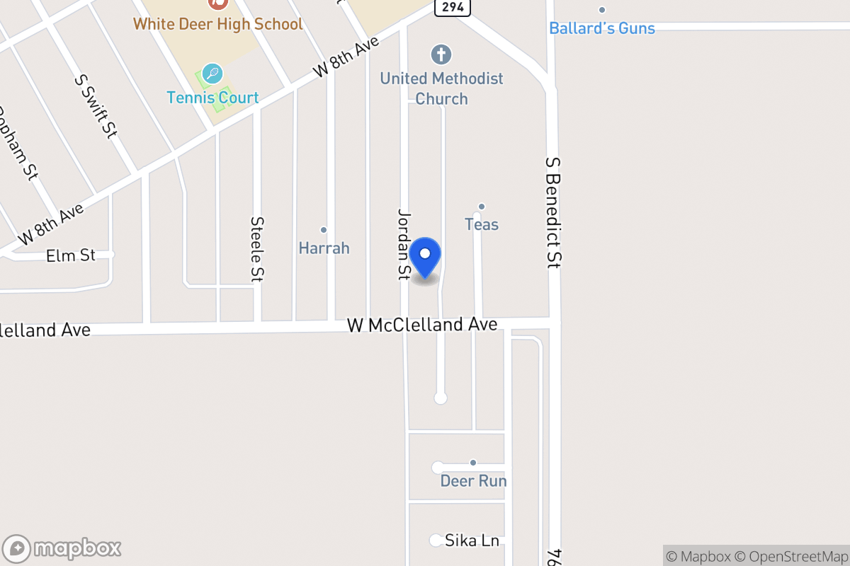 Map of 841  Jordan , White Deer, Tx 79097, White Deer