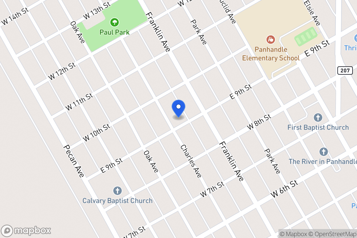 Map of 900  Charles , Panhandle, Tx 79068, Panhandle