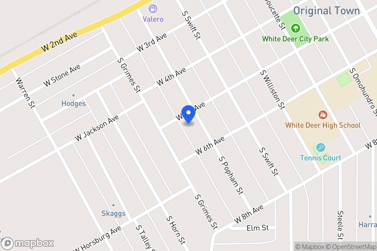 Map of 500  Popham , White Deer, Tx 79097, White Deer