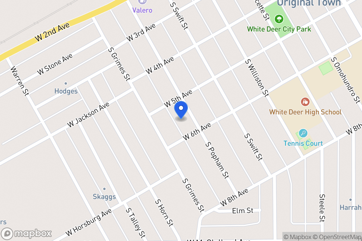 Map of 506  Popham , White Deer, Tx 79097, White Deer