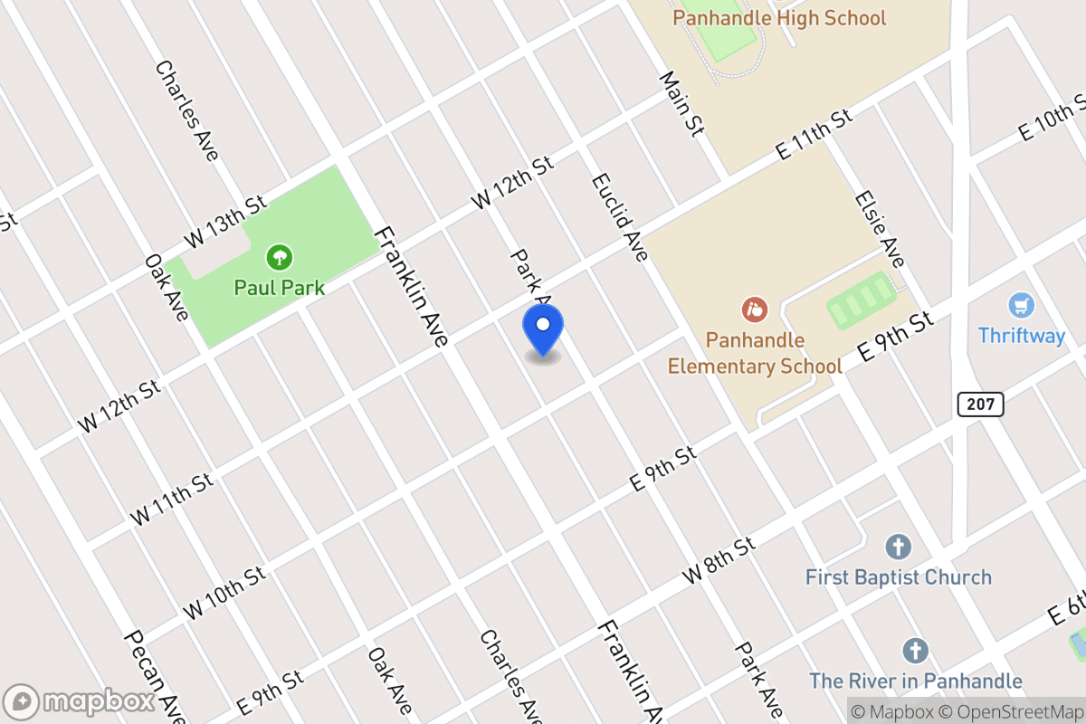 Map of 1003  Park , Panhandle, Tx 79068, Panhandle