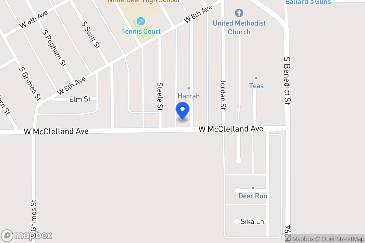 Map of 840  Texas , White Deer, Tx 79097, White Deer