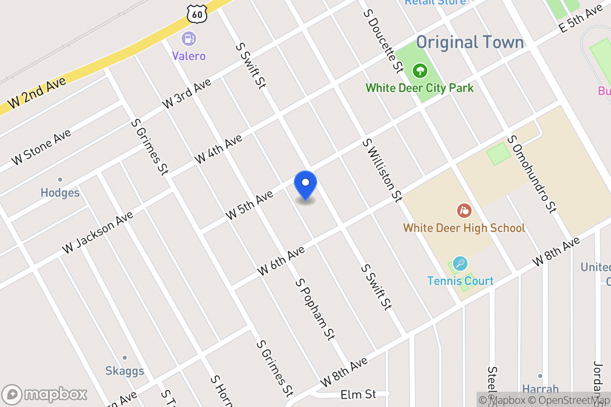 Map of 504  Swift , White Deer, Tx 79097, White Deer