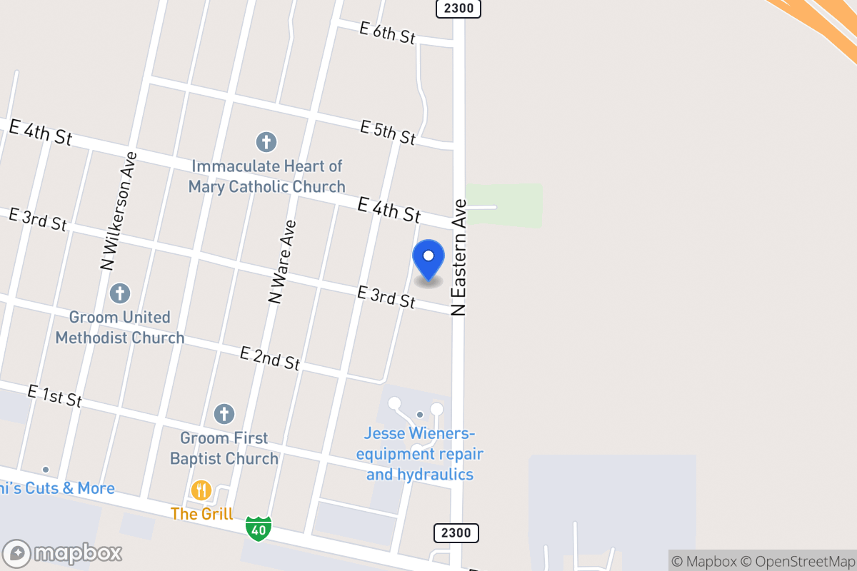 Map of 301  Eastern , Groom, Tx 79039, Groom