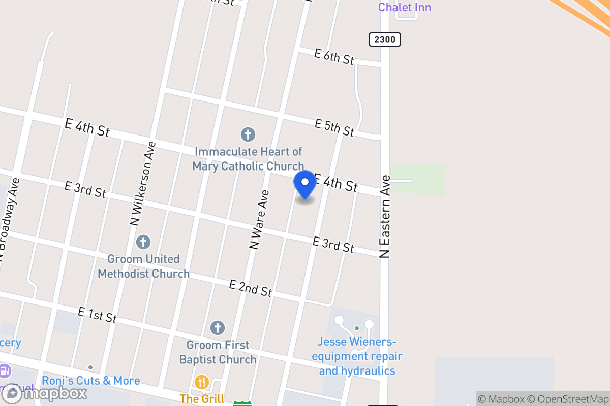 Map of 307  Shelton , Groom, Tx 79039, Groom