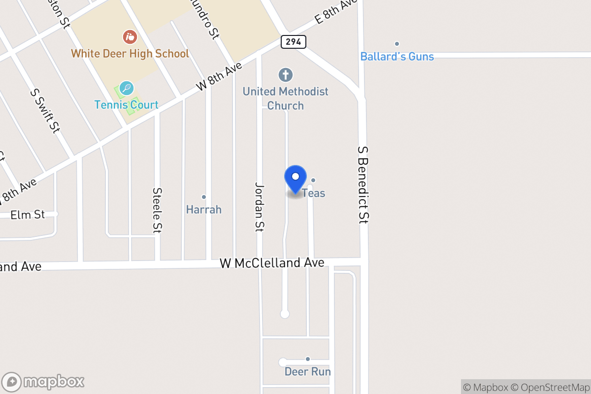 Map of 834  Floyd , White Deer, Tx 79097, White Deer