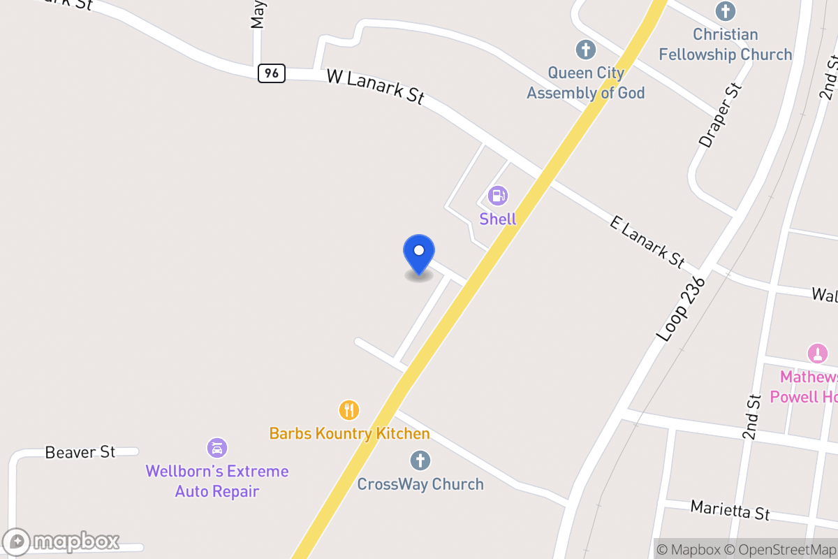 Map of 301  Sirmans Blvd , Queen City, Tx 75572, Queen City