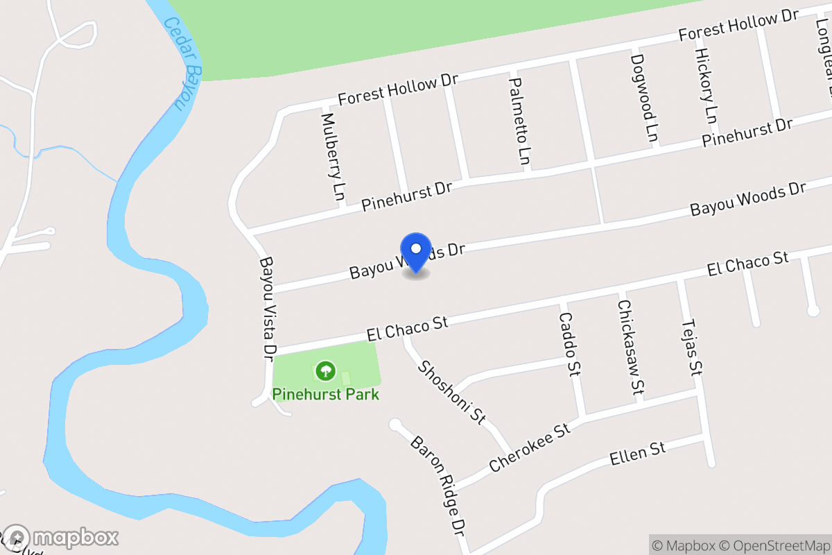 Map of 9634 Bayou Woods, Baytown, Tx 77521, Baytown