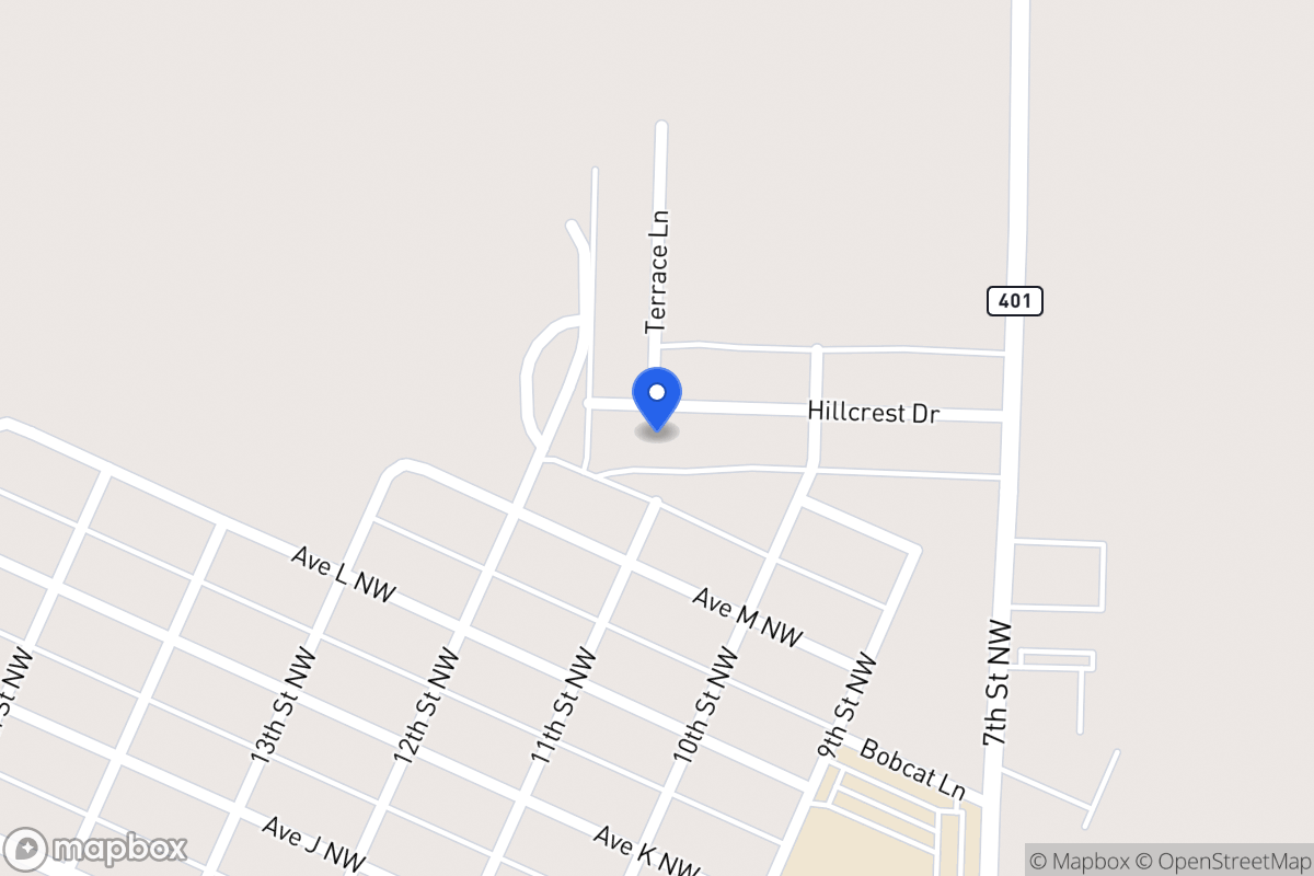 Map of 1013 Hillcrest, ,