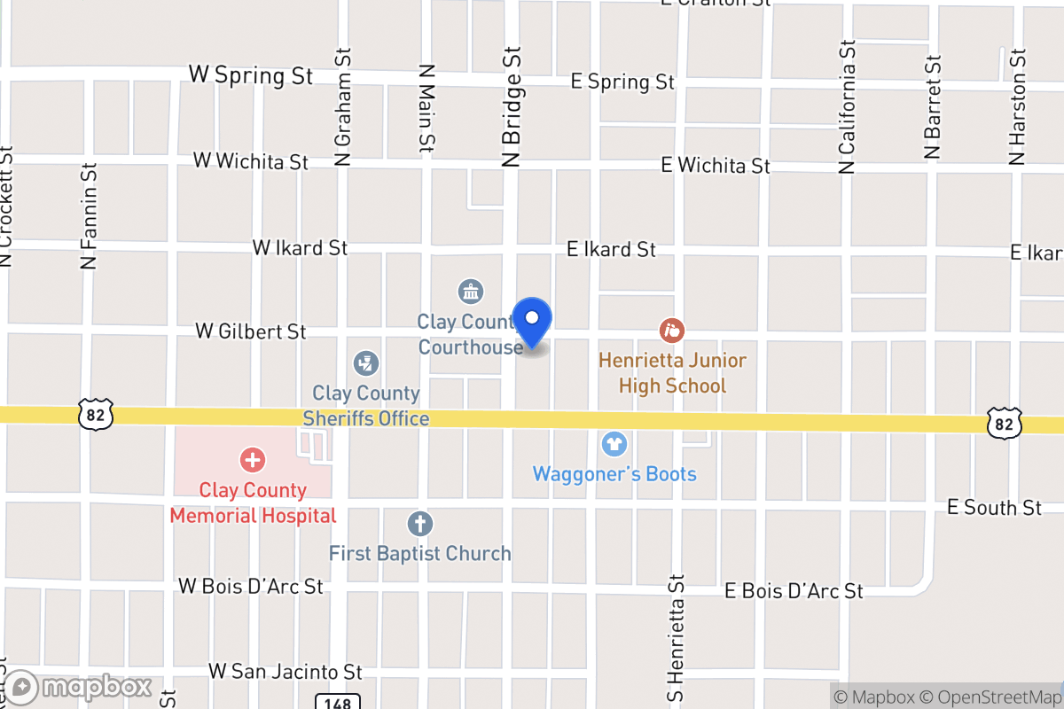 Map of 106 S Bridge, Henrietta, Tx 76365, Henrietta