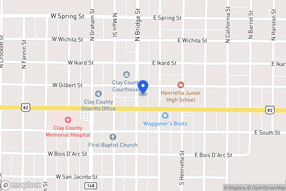Map of 108 S Bridge, Henrietta, Tx 76365, Henrietta