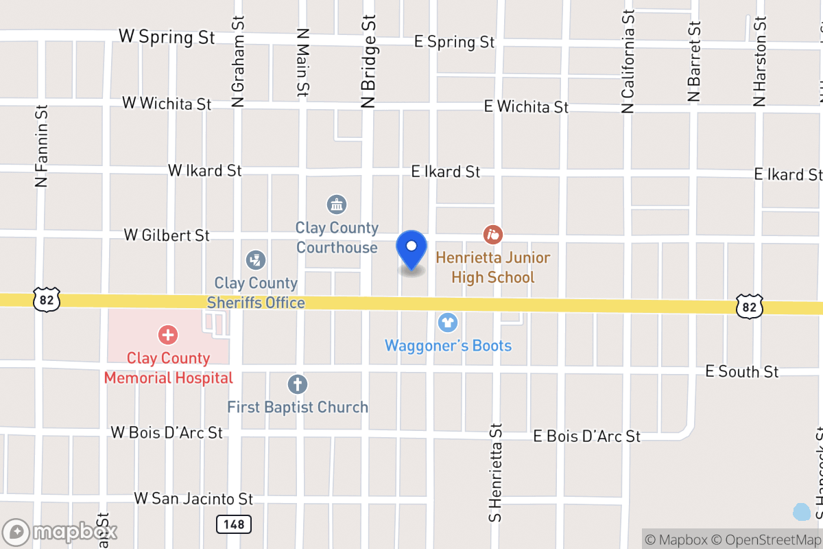Map of 103 S Clay, Henrietta, Tx 76365, Henrietta