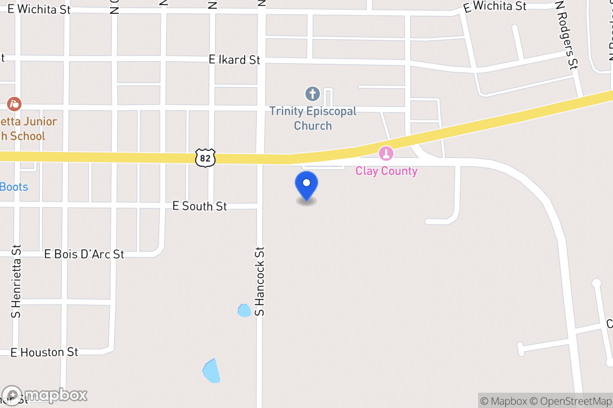 Map of 903 E Omega, Henrietta, Tx 76365, Henrietta