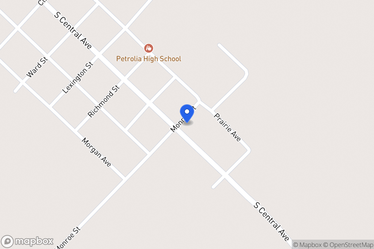 Map of 701 S Central, Petrolia, Tx 76377, Petrolia