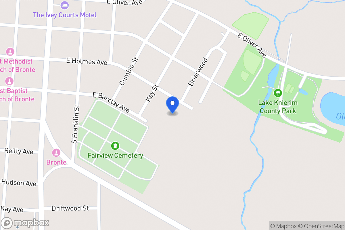 Map of 620  Holmes Ave , Bronte, Tx 76933, Bronte