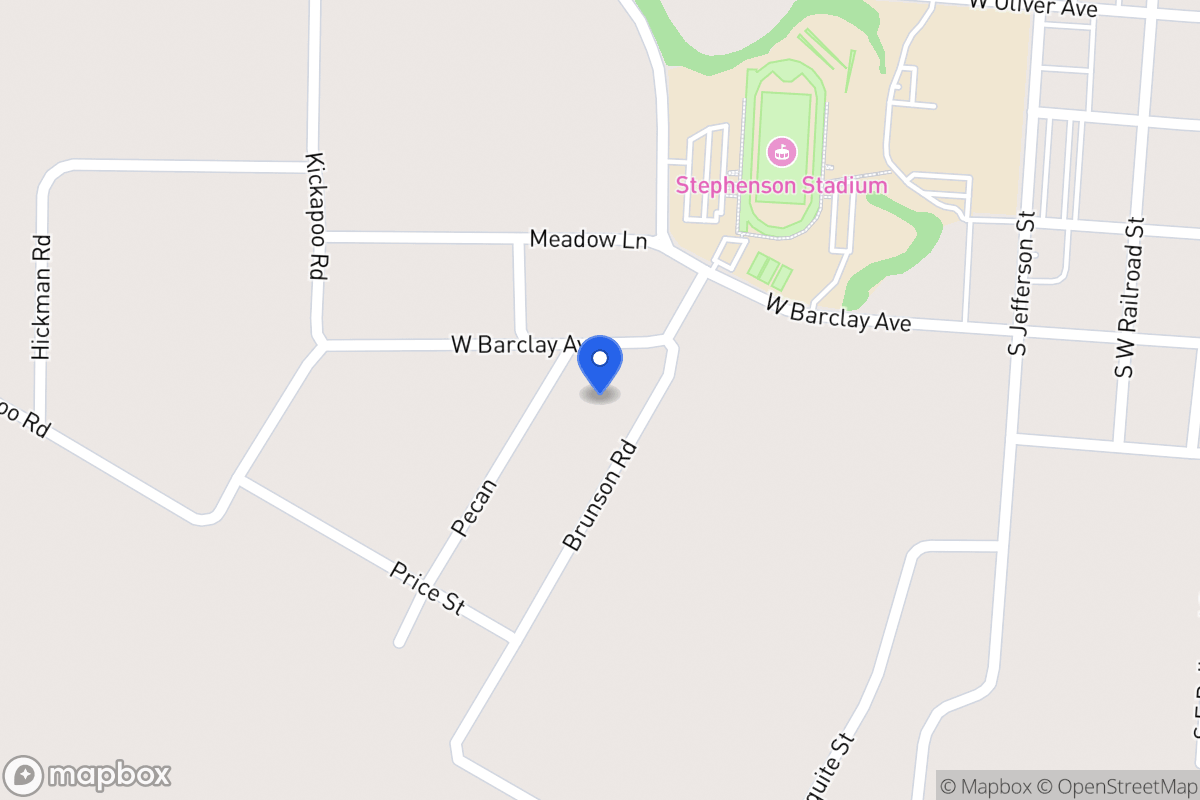 Map of 502  Brunson St , Bronte, Tx 76933, Bronte